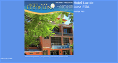 Desktop Screenshot of hotelluzdelunaeirl.com.pe