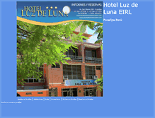 Tablet Screenshot of hotelluzdelunaeirl.com.pe